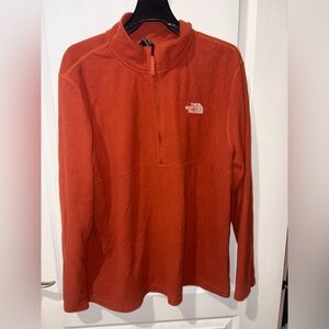 The North Face Burnt Orange Fleece Pullover- XL